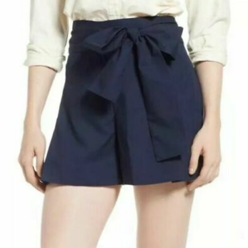 NWT J.Crew Black Shorts With Bow